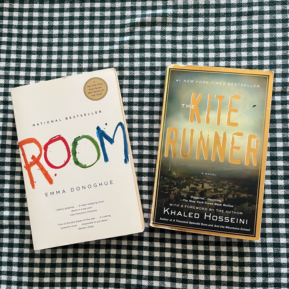 Room and The Kite Runner Books